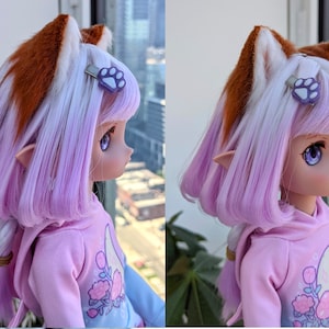 Animal Ear Headband SEWING PATTERN PDF bjd Dolls