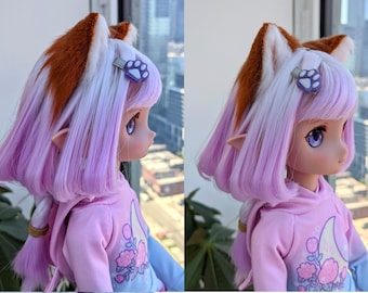 Animal Ear Headband SEWING PATTERN PDF bjd Dolls