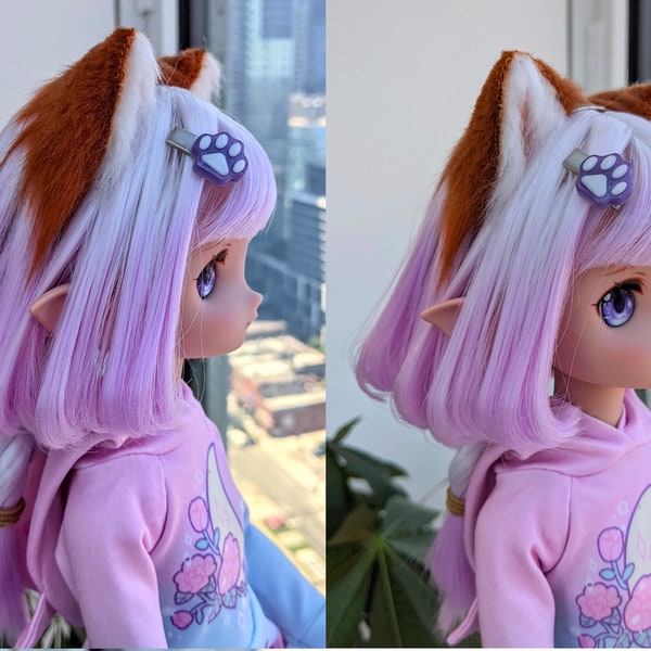 Animal Ear Headband SEWING PATTERN PDF bjd Dolls