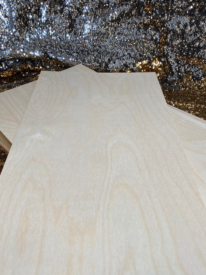 1/8, 12x20 actual size 11.75x19.75 Baltic Birch Plywood 3mm Glowforge, CNC Laser Material, Woodworking Sheets, Laser cutting Supplies image 6