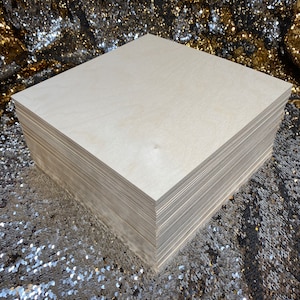 1/8” (3mm) 12”x12” (actual size11.75"x11.75”) Baltic Birch Glowforge plywood - Laser Ready, Glowforge sized, Glowforge Material,