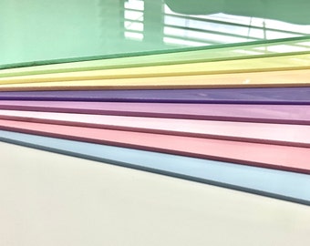 PASTEL (3mm) ACRYLIC-Laser ready 11.75"x19.75" Laser
