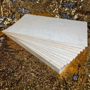 Baltic Birch Plywood: 1/8" Laser wood Ready Woodworking Sheets 12x24