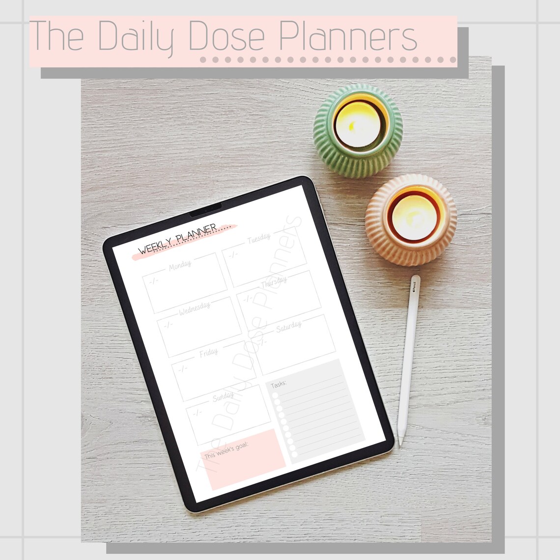 Weekly Planner For Ipad Etsy