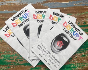 Anarchist Zine, Anti-Capitalism, Punk Zine, Human Rights, Anarcho Punk, Dismantle Disrupt Destroy - Volume 1 - January 2025 - printed