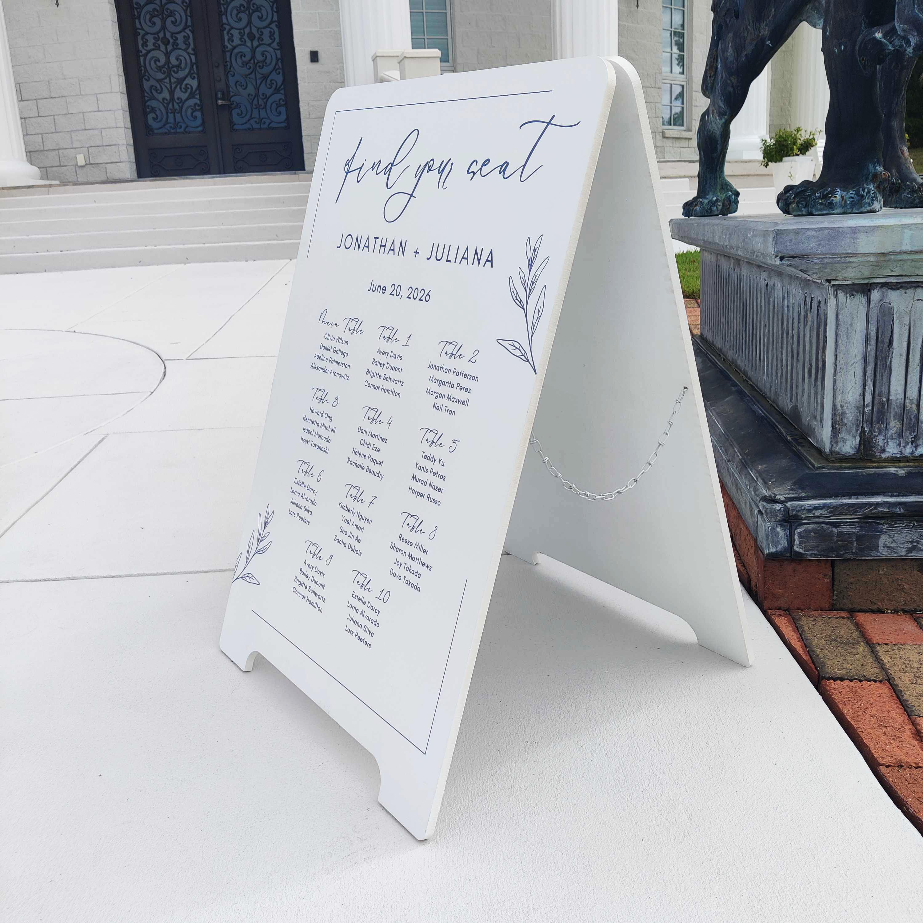 Customizable A-frame Event Sign – Double Sided Acrylic or Plywood for ...