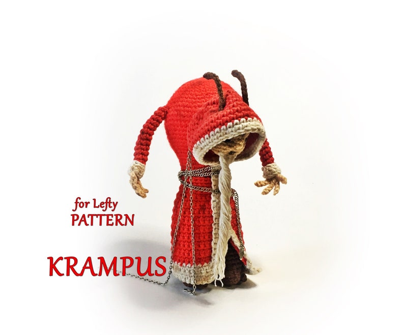 Krampus Doll PDF Crochet Pattern for Lefty Original Christmas Etsy