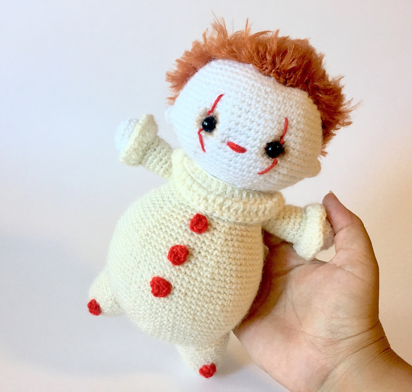 Cute clown doll PDF crochet pattern for Lefty | Etsy