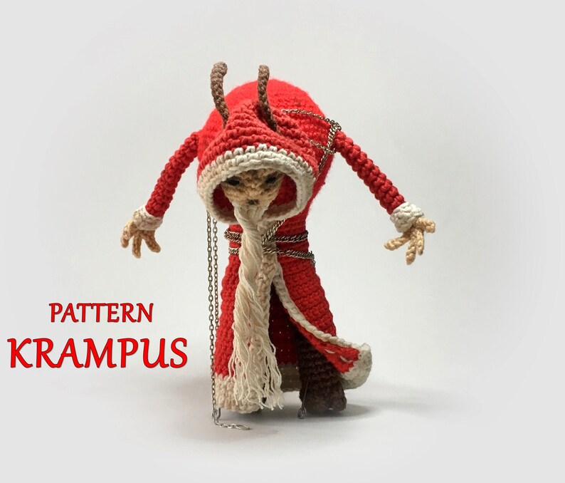 Krampus toy PDF crochet pattern original Christmas gift | Etsy