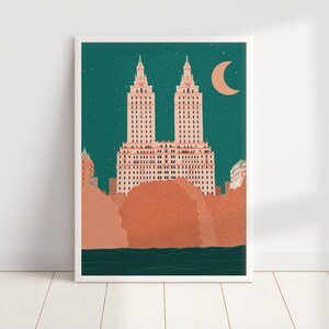 New York Autumn Print / The Big Apple Print / Central Park Print / The San Remo Print