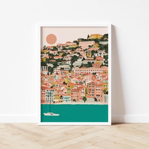 Villefranche-sur-Mer Print / French Riviera Print / Cote d'Azur Print / France Print