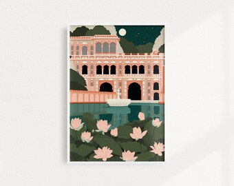 Galta Ji Print / Monkey Temple Gate Print / Jaipur Print /  India Print