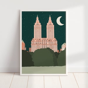 New York Night Sky Print / The Big Apple Print / Central Park Print / The San Remo Print