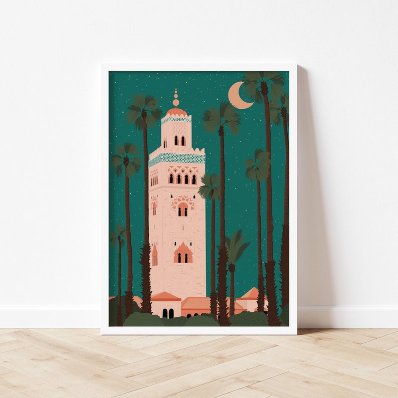 Marrakech Print / Morocco Print / Koutoubia Mosque Print / Architecture Print