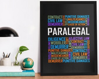 Paralegal Poster - Etsy