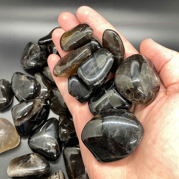 Smokey Quartz Tumbled Crystal, High Quality AAA Smokey Quartz, Detoxifying Crystal, Healing Gemstone