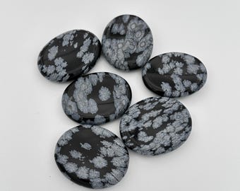 Snowflake Obsidian Worry-Away Stone