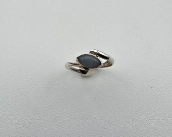 Ellipse Angelite Ring - Size 6, 6 & 7