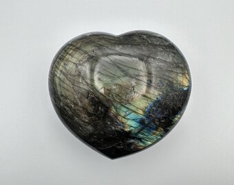 Labradorite Heart