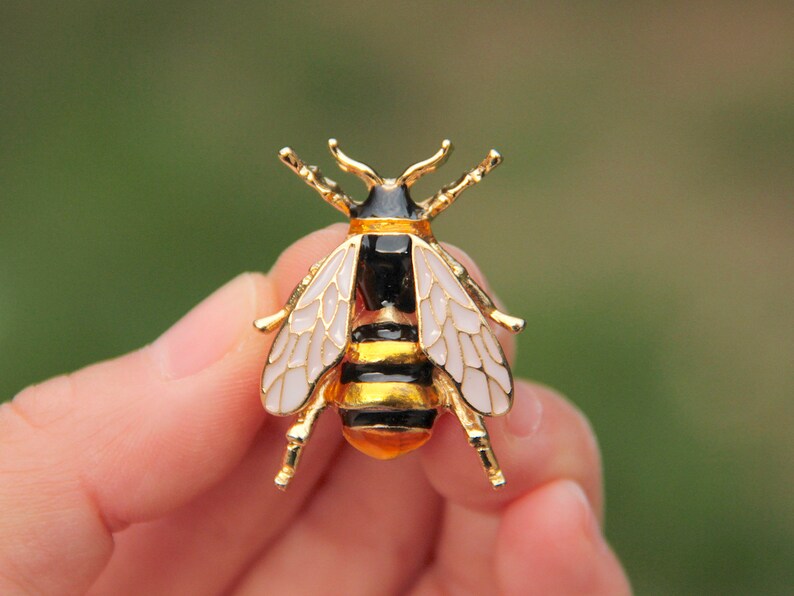 Secret Garden Golden Bee Insect e-mail Black Yellow Beige