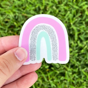 Pink & Blue Rainbow Sticker