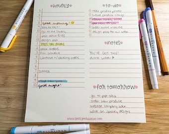 Daily Planner Notepad