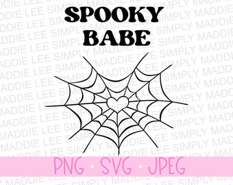 Spooky Babe Digitale Dateien | PNG, SVG, JPEG Dateien