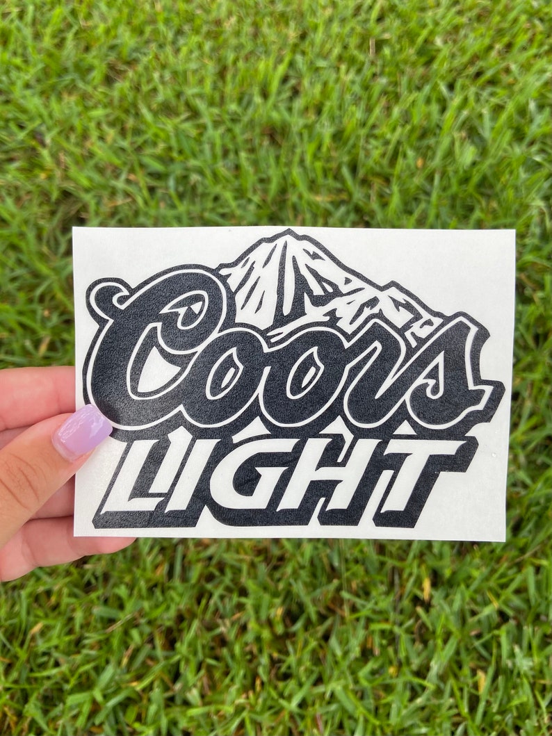 Coors Light Vinyl Decal Etsy