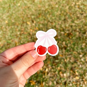 Cherry Bow Sticker