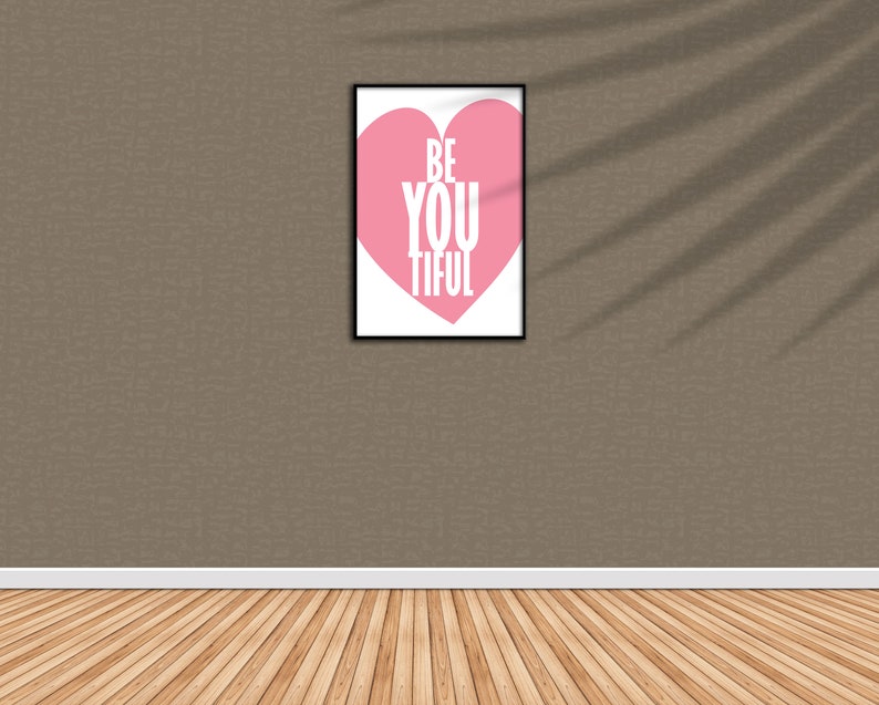 Be You Print Girl Bedroom Decor Printable Art Nursery Wall Prints Beyoutiful Print Wall Art Girls Room Quotes Art Print Be You Tiful