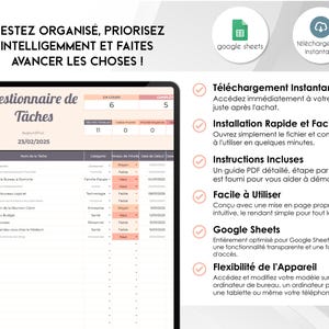 Google Sheets Aktivitetshanterare | Aktivitetsspårare (digital nedladdning) bild 2