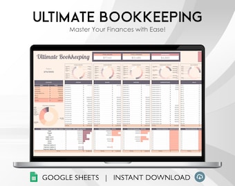 Buchhaltungs-Vorlage - Automatisiertes Google Sheets Tool, Nachhaltigkeit (Instant Download)
