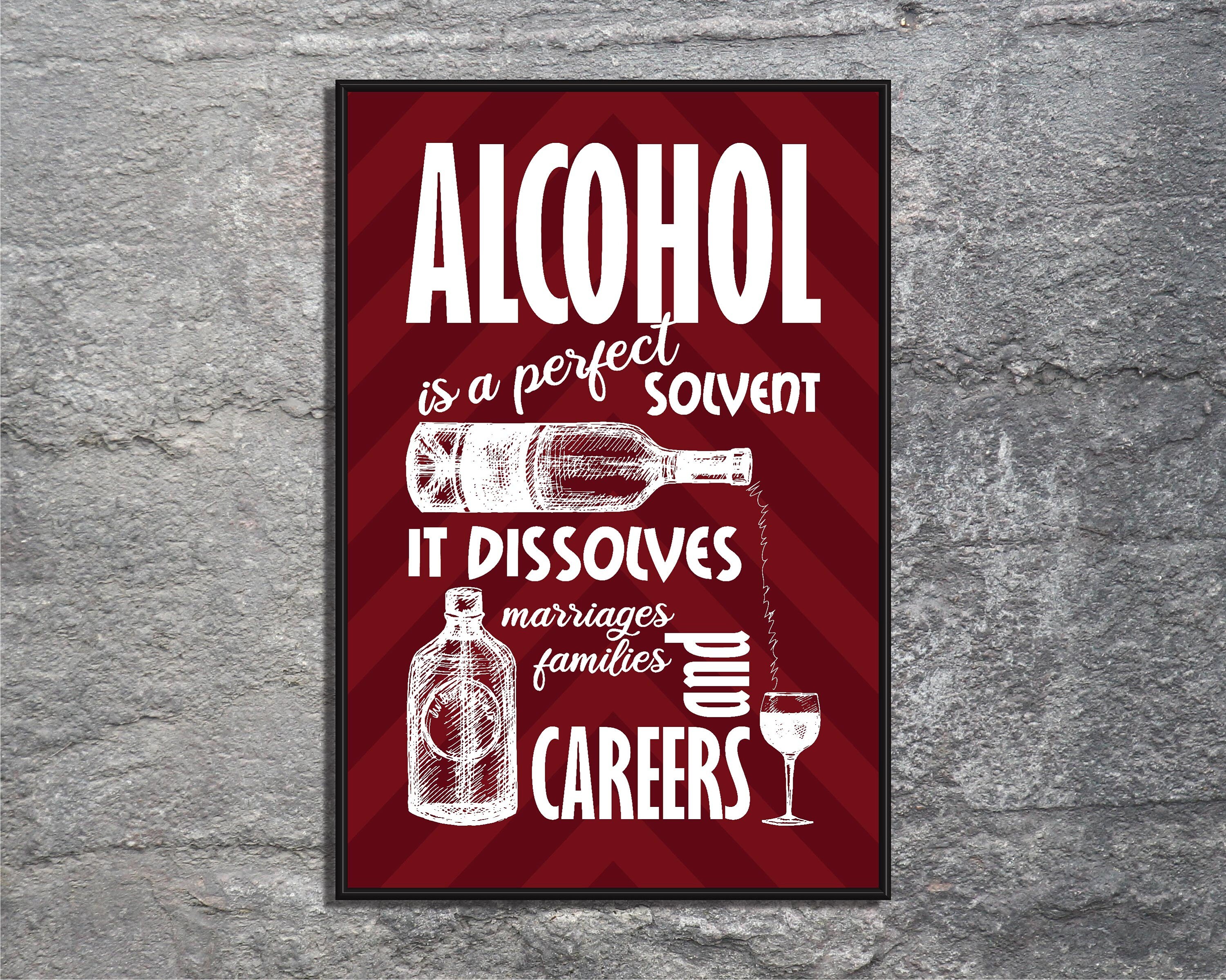 Cocktail Prints Bar Cart Sign Cocktail Sign Quote Print Etsy