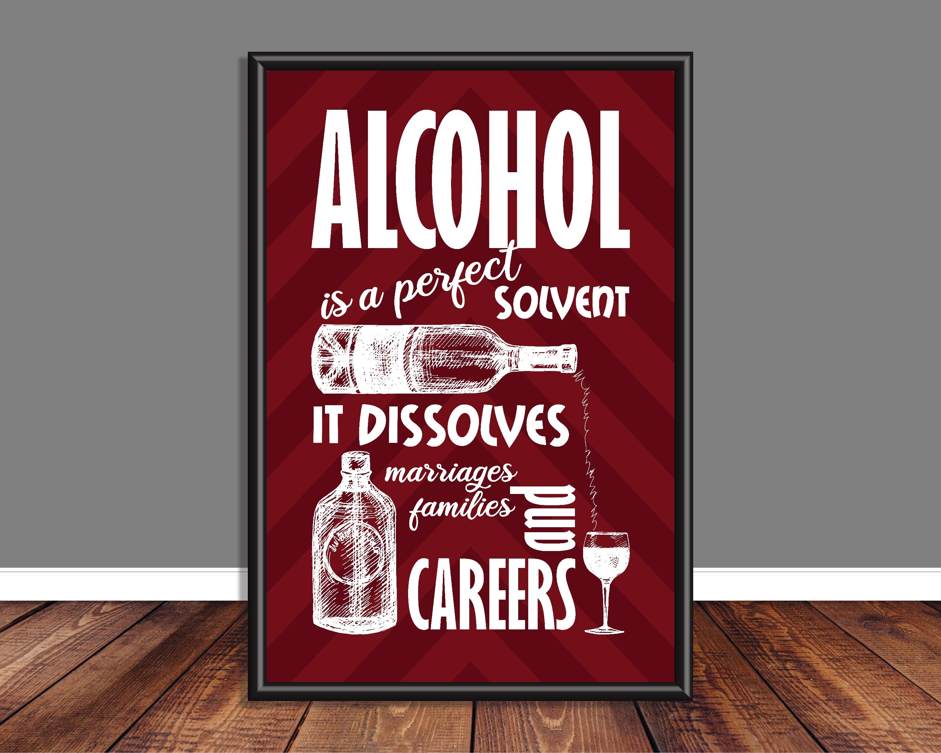 Cocktail Prints Bar Cart Sign Cocktail Sign Quote Print Etsy