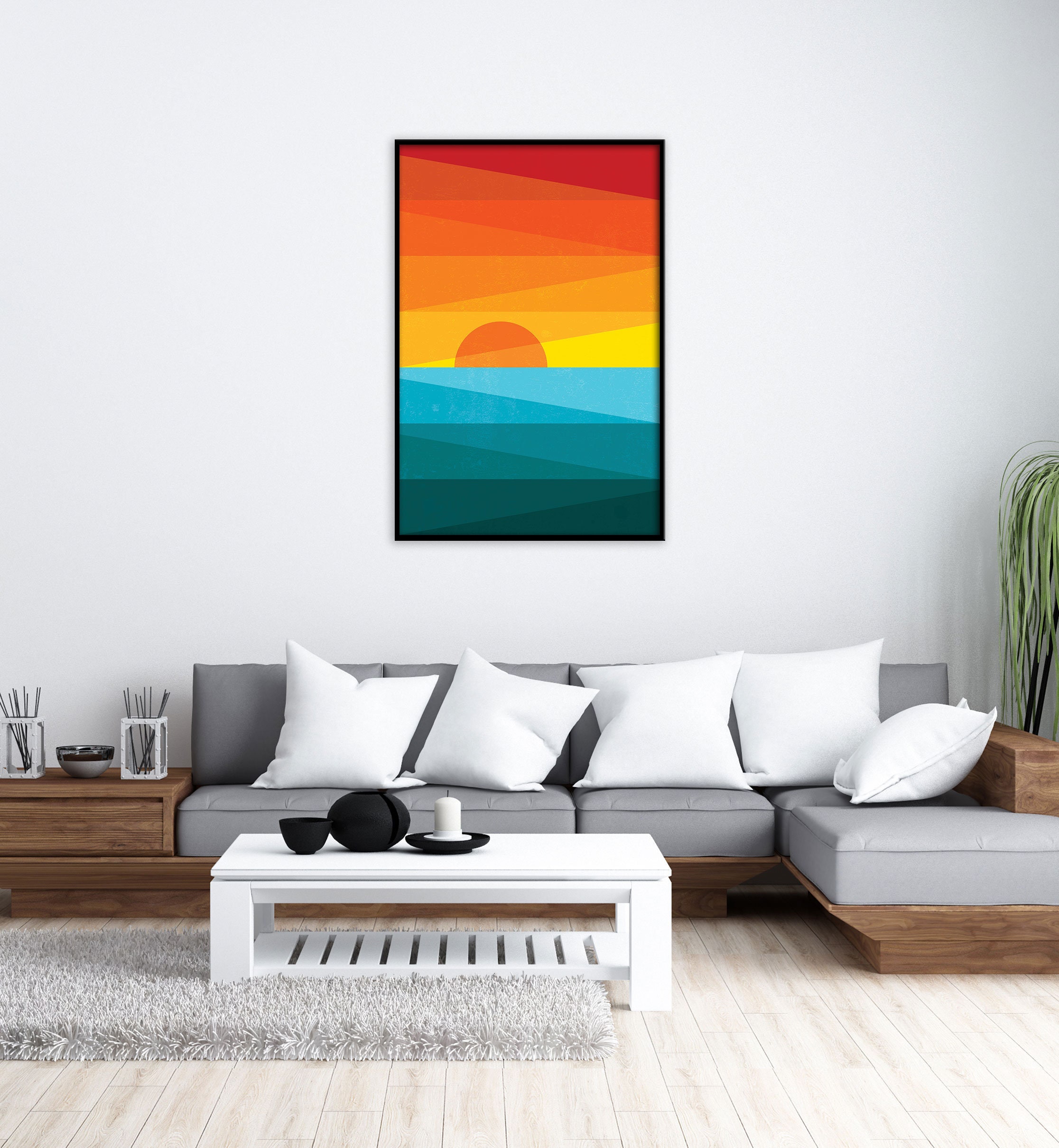 Bunte Wand Kunst motivierende Dekor inspirierende Kunst Sonne | Etsy