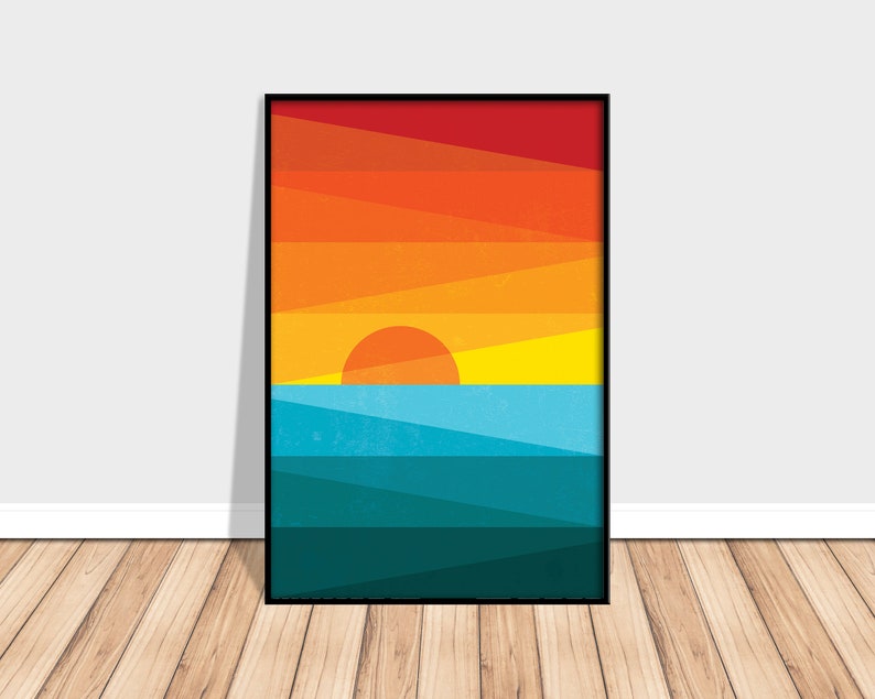 Colorful Wall Art Motivational Decor Inspirational Art Sun Etsy