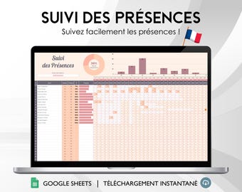Employee Attendance Tracker | Google Sheets (Digital Download)