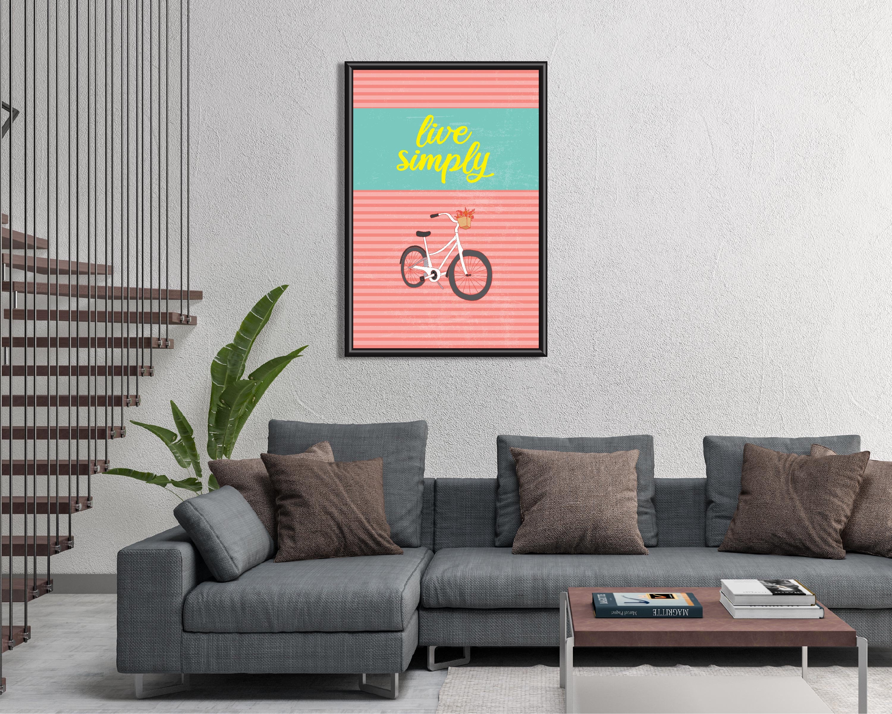 Simple Print Live Simply Printable Art Wall Art Wall Etsy