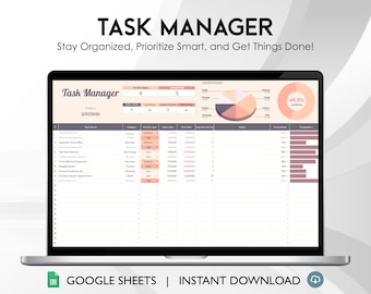 Hoja de cálculo de seguimiento de tareas / Lista de tareas pendientes y productividad