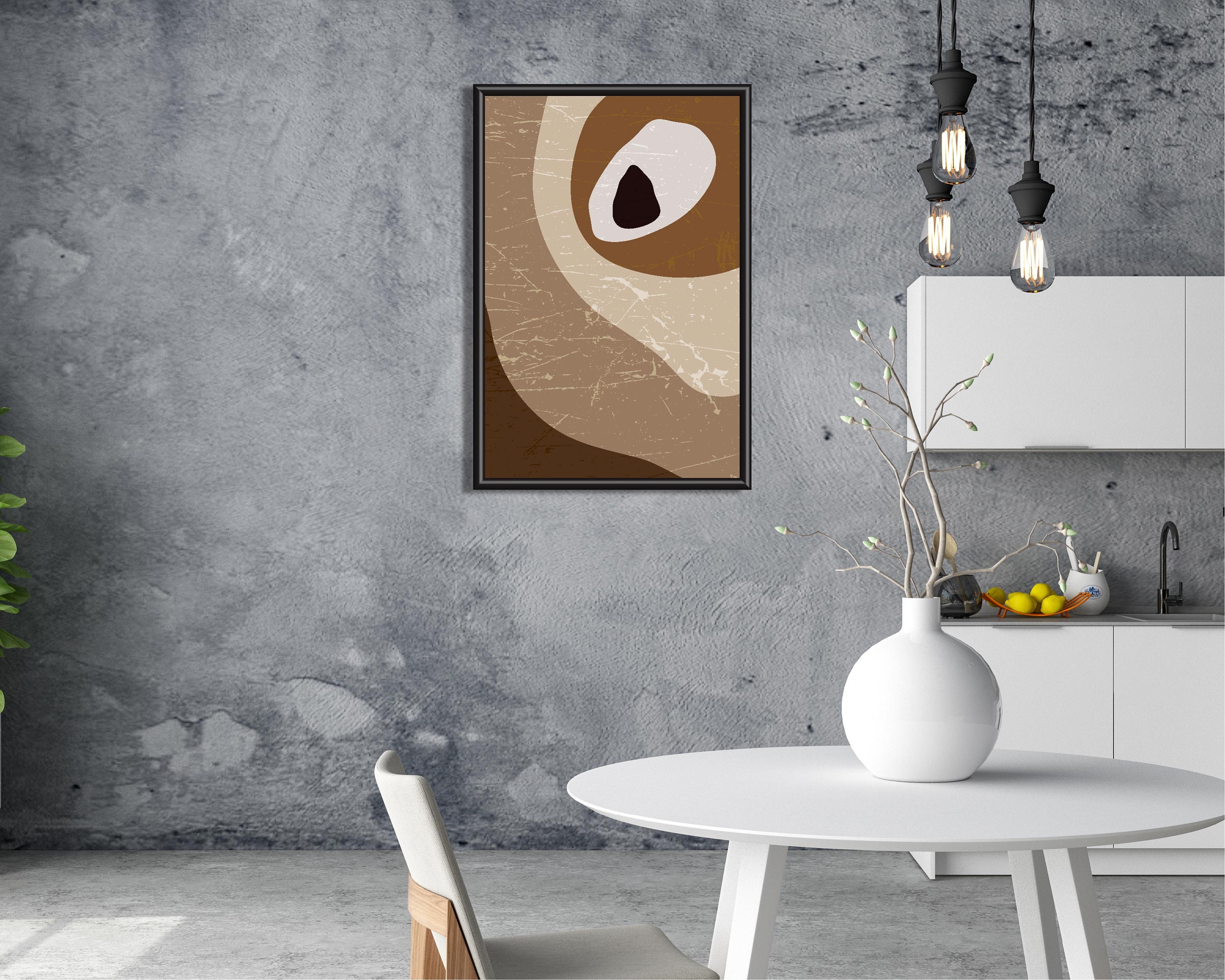 Boho Minimalist Art Minimalist Print Abstract Wall Art - Etsy