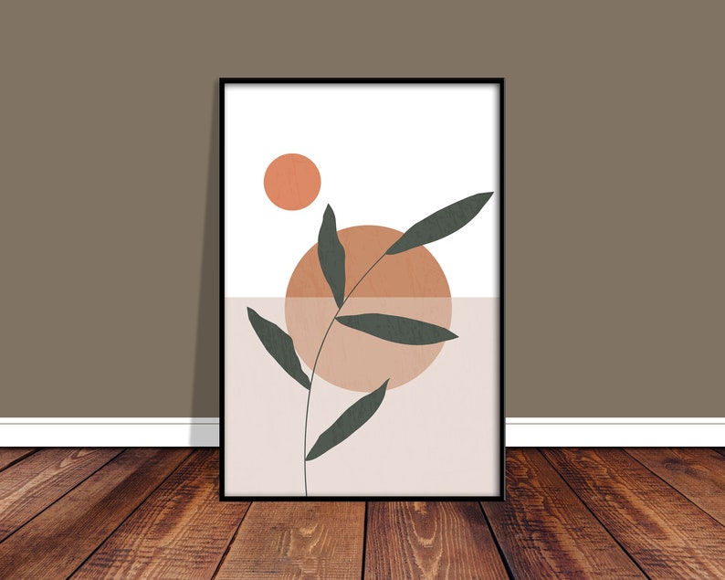 Neutral Poster Boho Minimalist Art Terracotta Print Abstract Art Print Boho Decor Boho Poster Boho Wall Art Boho Decor Print Modern Wall Art