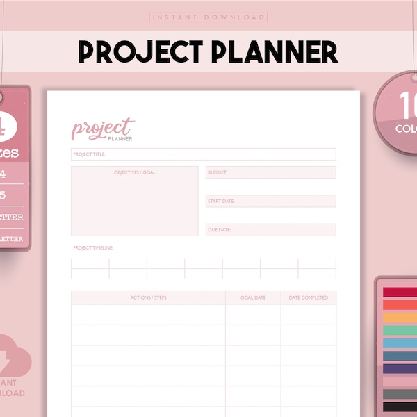 Project Planner, Project Plan, Project Template, Project Plans, Project Tracker, Project Management, Project Planning, Project Budget