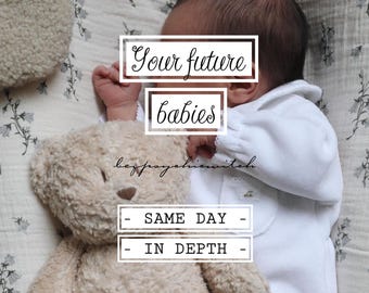 SAME DAY how many babies will I have? future children reading, future babies gender, future children personality, 1-12h tarot reading