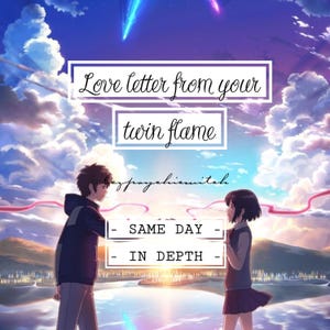 Carta de amor no MESMO DIA da sua chama gêmea (que está separada/que ainda não se conheceu) | Leitura de tarô psíquica em PROFUNDIDADE **leia a descrição**