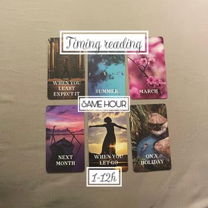 SAME HOUR timing reading, time frame, when will it happen? 1-12h tarot psychic reading