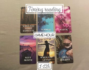 SAME HOUR timing reading, time frame, when will it happen? 1-12h tarot psychic reading