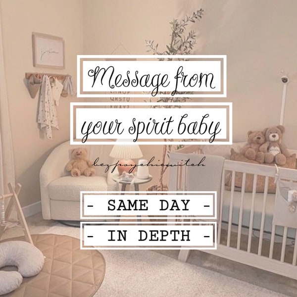SAME DAY message from spirit baby | in DEPTH tarot psychic reading **please read description **