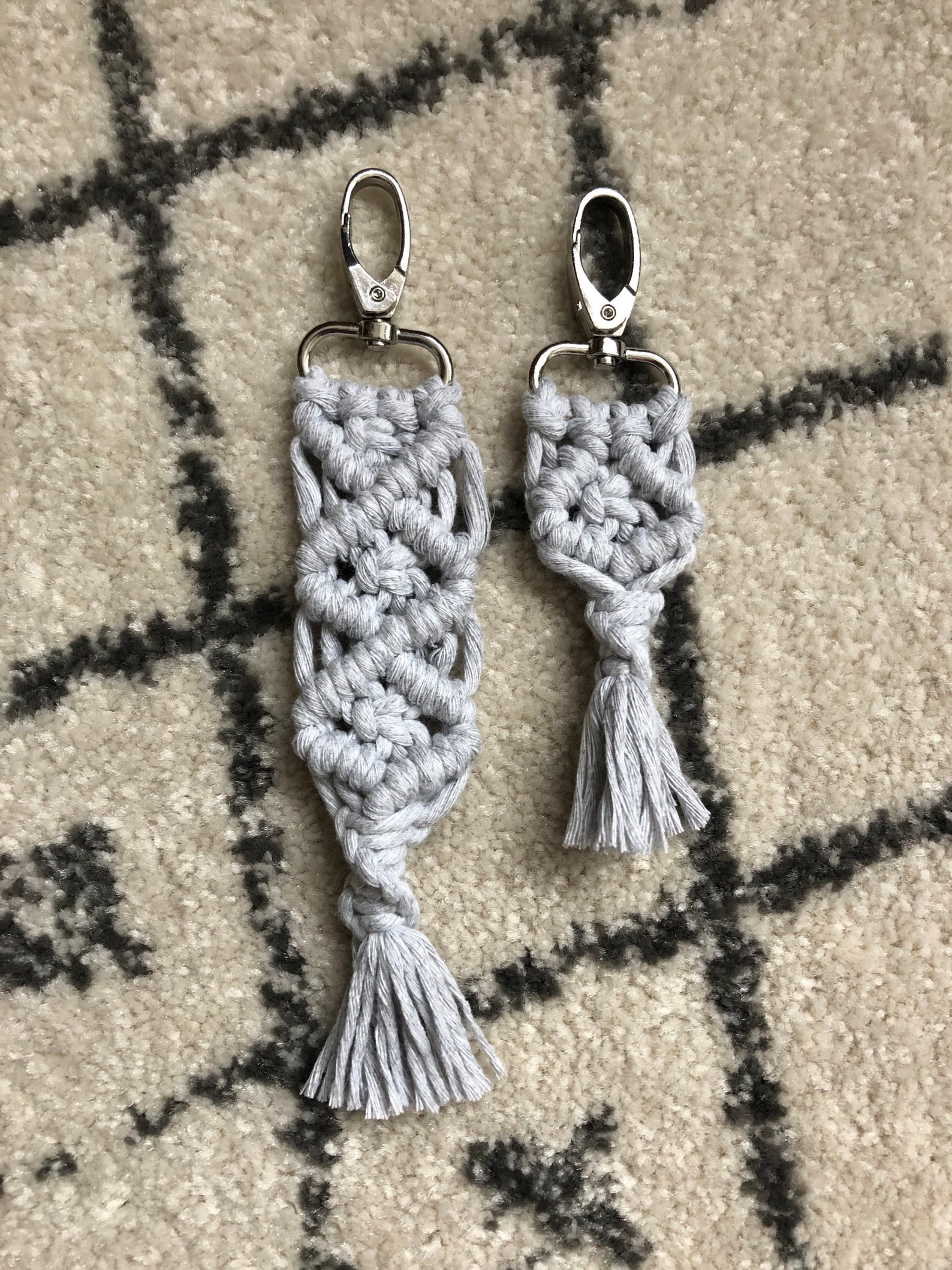 Macrame keyrings / keychains Etsy