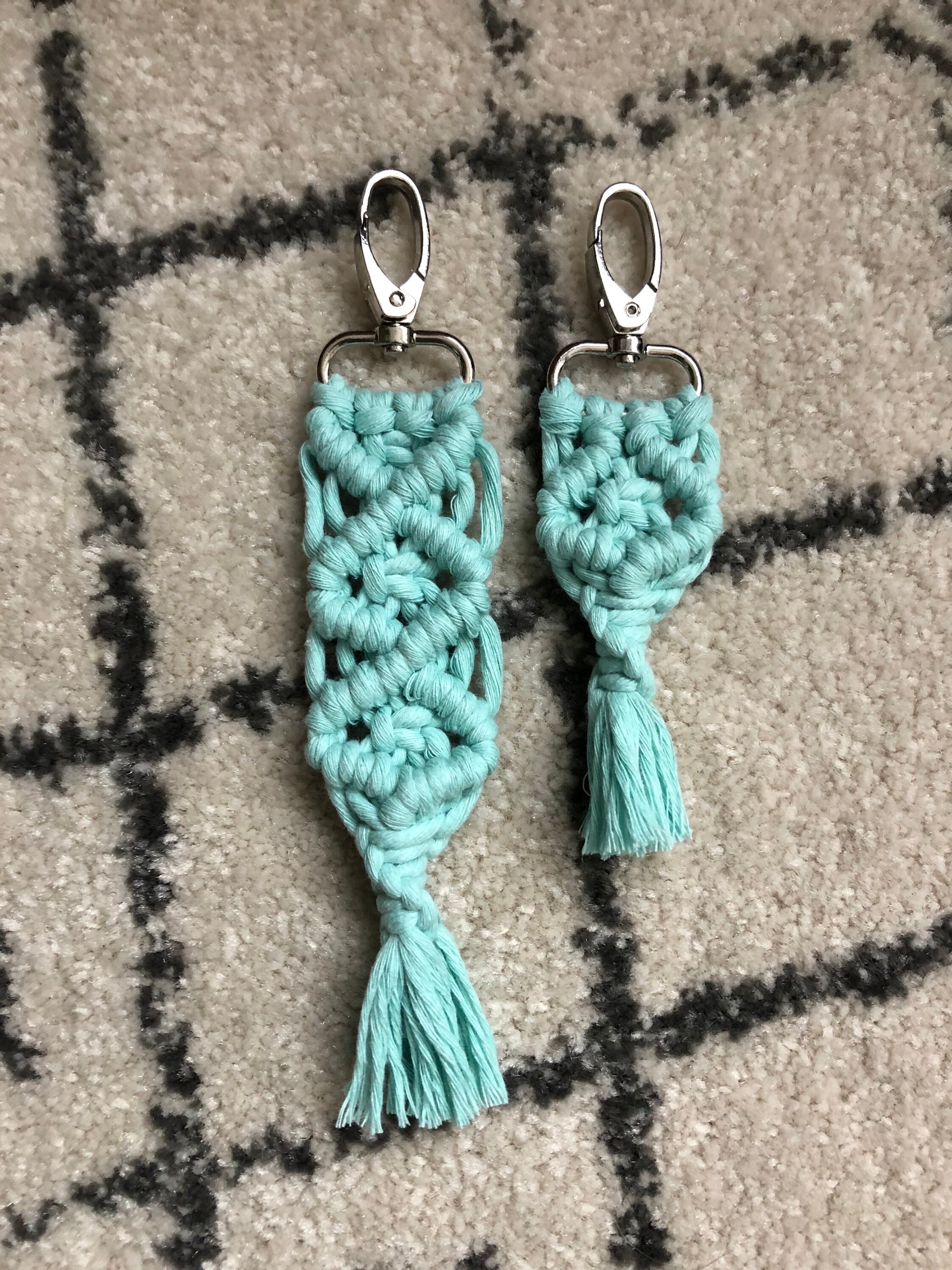 Macrame keyrings / keychains Etsy