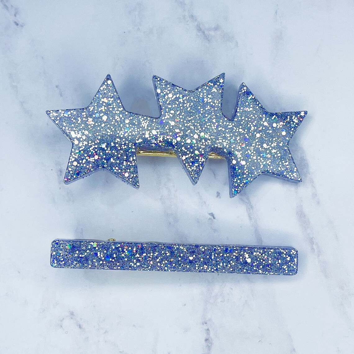 Purple Hair Clips Bling Accessory Hair Bling Hair Etsy